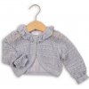 Minoti sveter dievčenské bolerko PRAIRIE 2 šedá