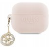 Puzdro s preklopom Guess pre Apple AirPods Pro 2 Charms ružové