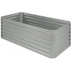 Blumfeldt High Grow Straight vyvýšený záhon 180 x 60 x 90 cm oceľ pozinkovaný strieborný