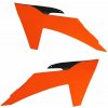 RTECH spojlery chladiča KTM, RTECH (neon oranžovo-čierne, pár)