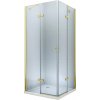 MEXEN/S - Roma Duo sprchovací kút 90 x 90, transparent, zlatá 854-090-090-50-00-02