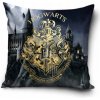 DEKORAČNÝ VANKÚŠ 40x40 HARRY POTTER SOVA HEDVIGA HOGWART Z VELVETU