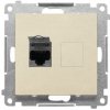 Zásuvka 1xR45 Cat.6 s krytkou portu, tienená šampanská matná SIMON55 (Simon)