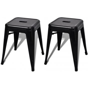 Germany Malá kovová stohovateľná stolička čiernej farby, 2 ks 241537 od  81,15 € - Heureka.sk