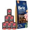 BRIT Premium By Nature Adult Medium M 15 kg + Hovädzia konzerva 6x400 g