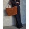 MARCO MAZZINI Dámska kožená taška typu hobo | koňakovo hnedá vp5ee