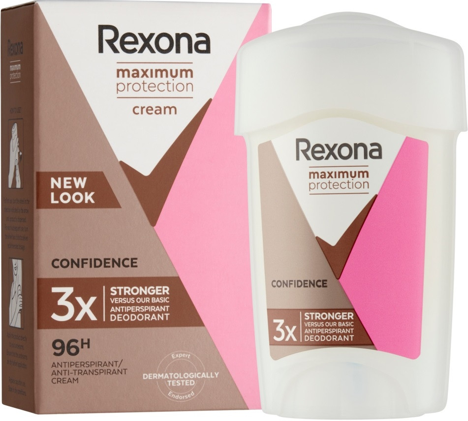 Rexona Maximum Protection Confidence Woman krémový antiperspirant 45 ml