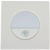 Schodiskové LED svietidlo štvorcové 3W, 4200K, 100lm, biele PIR VT-8035 (V-TAC)