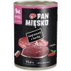PAN MIĘSKO Bravčové s kačicou mokrá strava pre šteniatka 400 g