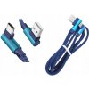 Solex Kábel USBA-USBC 1m 2A modrý uhlový