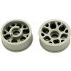 Marka Racing Mini-Z 2WD CNC Delrin Flanged Front Wheel 8.5x20mm +2 Offset (Light Grey) 1:28