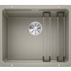 Blanco Etagon 500 Silgranitový drez, 53x46 cm, s pojazdmi, tartufo 522234