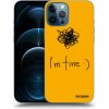Picasee silikónový čierny obal pre Apple iPhone 12 Pro Max - I am fine
