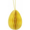 Papierové vajíčko na zavesenie - žltá