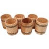 Drevené poháriky malé - sada 6ks