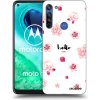 Picasee silikónový prehľadný obal pre Motorola Moto G8 - Hello there