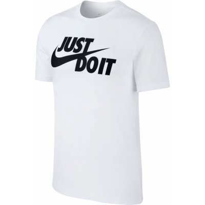 Pánske tričko s krátkym rukávom Nike NSW TEE JUST DO IT SWOOSH biele AR5006-100 - S