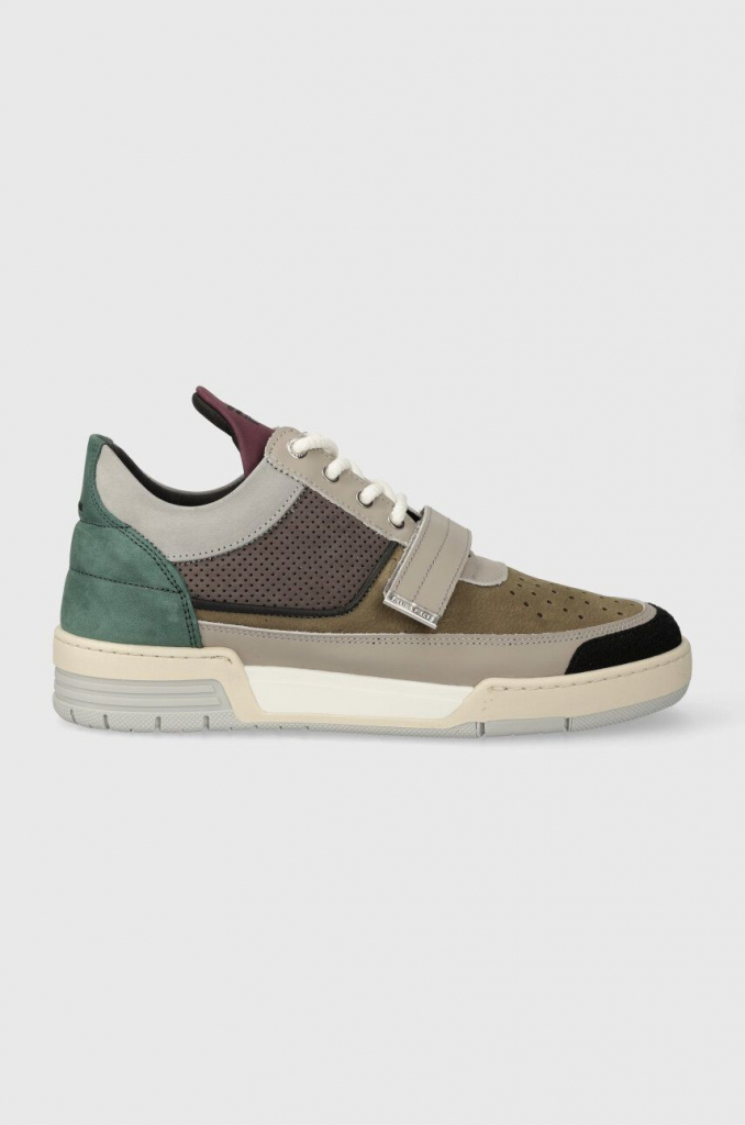 Kožené tenisky Filling Pieces Low Top Blaze šedá