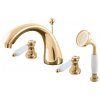 MORAVA RETRO - 4-otvorová vaňová batéria, zlatá lesklá MK569.0SZ, RAV Slezák Farba: GOLD - lesklý, Rozmer: 3,8