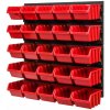 ProfiGaráž Stena na náradie 39x39cm + 25 boxov RED