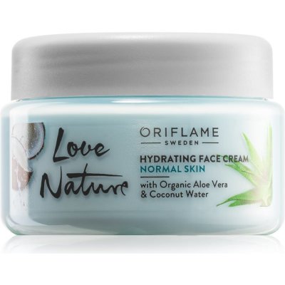 Oriflame Love Nature Aloe Vera & Coconut Water hydratačný pleťový krém 50 ml