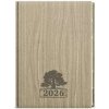 Denní diář 2026 Ctirad s výsekem Wood A5 světle hnědá - autor neuvedený