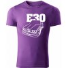 T-ričko BMW e30 line pánske tričko Farba trička: Fialová, Farba potlače: Biela, Veľkosť: L