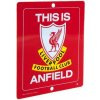 OUKY Plechová ceduľa na okno Liverpool FC
