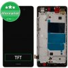 LCD displej + Dotykové sklo + Rám + Batéria Huawei P8 Lite ALE-L21 Black Aftermarket