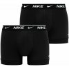 Nike Everyday Cotton Stretch Trunk 2P Čierny