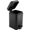 DuraHome Kôš na odpadky, 3 litre, štvorec, veko soft close, PIURA 51513, čierny