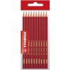 STABILO Schwan 2B, HB, H, šesťhranná, červená – balenie 10 ks