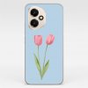 4NewCase - Kryt pre HONOR - Honor 400 - SILIKÓN - Pink Tulips - 1012690500112
