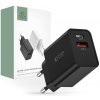 Tech-Protect 2-port sieťová nabíjačka USB / USB-C 30W QC, čierna