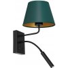 Luminex Nástenná lampa ARDEN 1xE27/60W+1xG9/8W/230V zelená/zlatá LU3558 + záruka 3 roky zadarmo + záruka 3 roky zadarmo