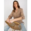 Blúzka WN-KS-VE51.11X béžová - tmavo
