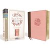 NIV, Journal the Word Bible for Women, Leathersoft, Pink, Red Letter Edition, Comfort Print: 500+ Prompts to Encourage Journaling and Reflection (Zondervan)(Kniha)