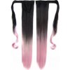 Colík, vrkoč s omotávkou rovný OMBRE - odtieň Black T Light Pink