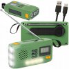 KEMPINGOVÉ RÁDIO SOLÁRNE AM/FM POWERBANK USB SOS DYNAMO BATERKA