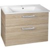 Aqualine Vega - Umývadlová skrinka, 82x68x44 cm, dub platin VG883