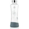 Equa Equa, Sklenená fľaša SQUEEZE, 550 ml - Metallic Silver