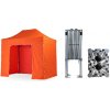 Nožnicový párty stan 2x3 m TENTino BIG HEXAGON Farba opláštenia: 6A - ORANŽOVÁ