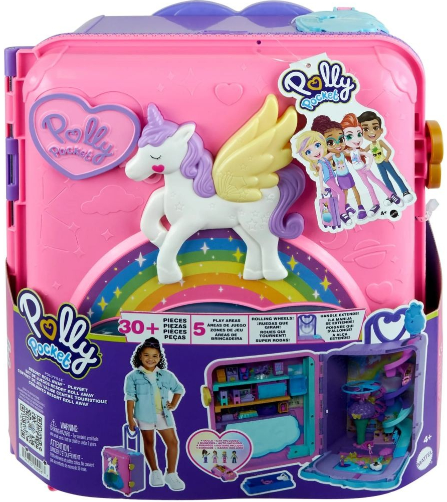 Mattel Polly Pocket Kufor na kolieskach jednorožec HKV43