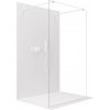 CERANO - Sprchová zástena Walk-in Onyx Duo Ľ/P - 8 mm - hranatá vzpera - biela matná, transparentné sklo - 160x200 cm