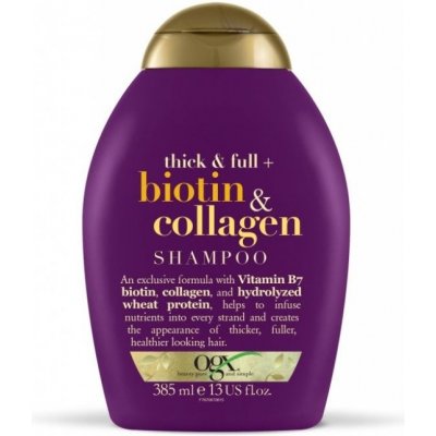 OGX šampón BIOTIN - KOLAGEN olej huste a plné vlasy 385ml