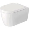 Duravit ME by Starck - Závesné WC s doskou SoftClose, Rimless, DuraFlush, DuraShield, matná biela 490709ACA1