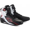 Boty FASTER-4, ALPINESTARS (černá/bílá/červená, vel. 43,5)