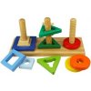 Bigjigs Toys drevená motorická hračka nasaďa otoč