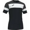 Joma Tréningové tričko CREW IV COTTON T-SHIRT BLACK-ANTHRACITE S/S Veľkosť: XL