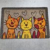BRENO Rohožka MAČKY BAREVNÉ 40x60 cm